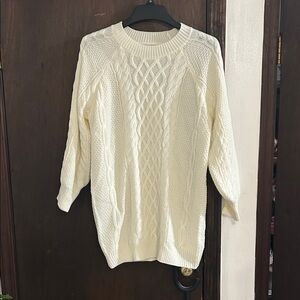 Cream Cable Knit Women’s Sweater
